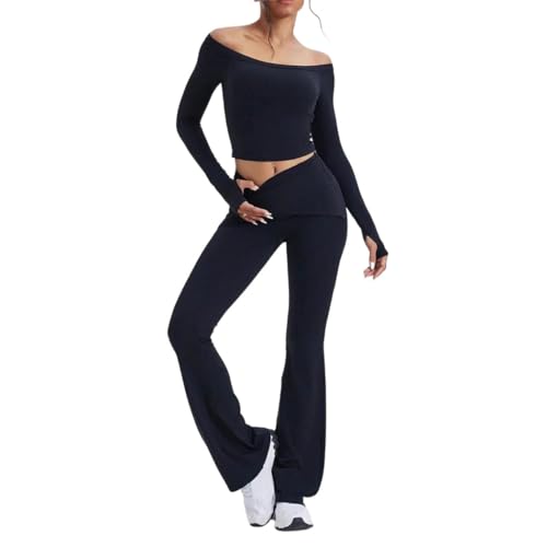 Women Gym Yoga Set Sportswear Long Sleeve Sports Suits