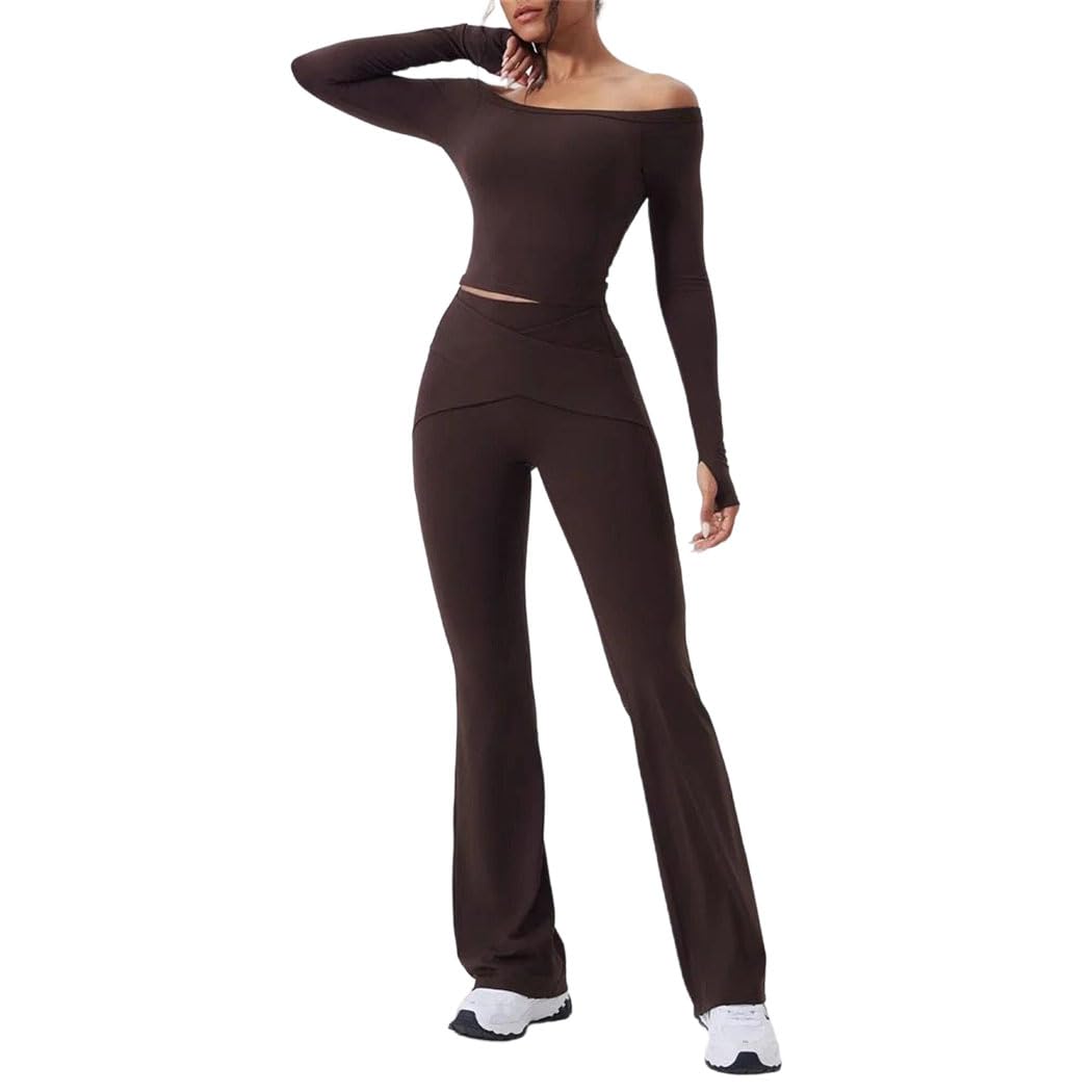 Women Gym Yoga Set Sportswear Long Sleeve Sports Suits