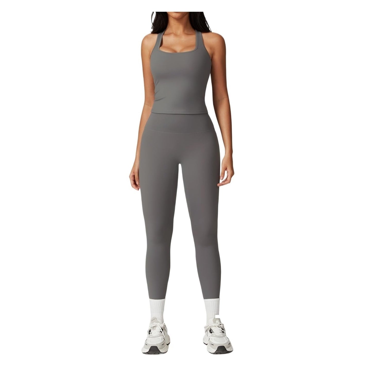 Women’s 2-Piece Workout Set with Top & Skirt Shorts