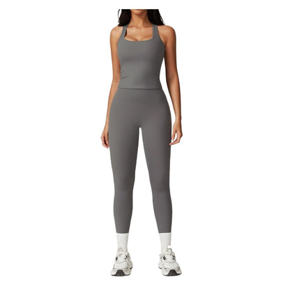 Women’s 2-Piece Workout Set with Top & Skirt Shorts