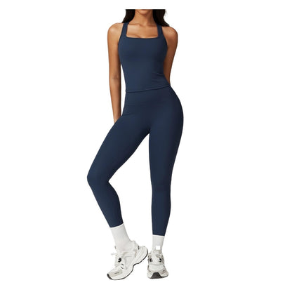 Women’s 2-Piece Workout Set with Top & Skirt Shorts