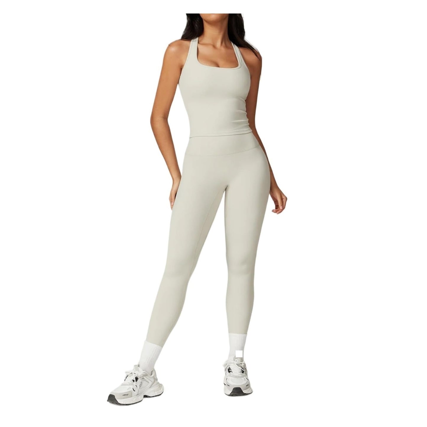 Women’s 2-Piece Workout Set with Top & Skirt Shorts