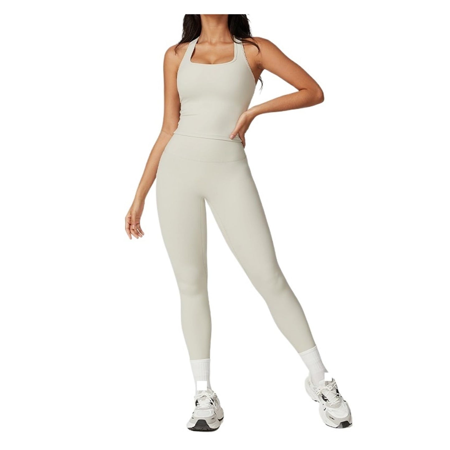 Women’s 2-Piece Workout Set with Top & Skirt Shorts