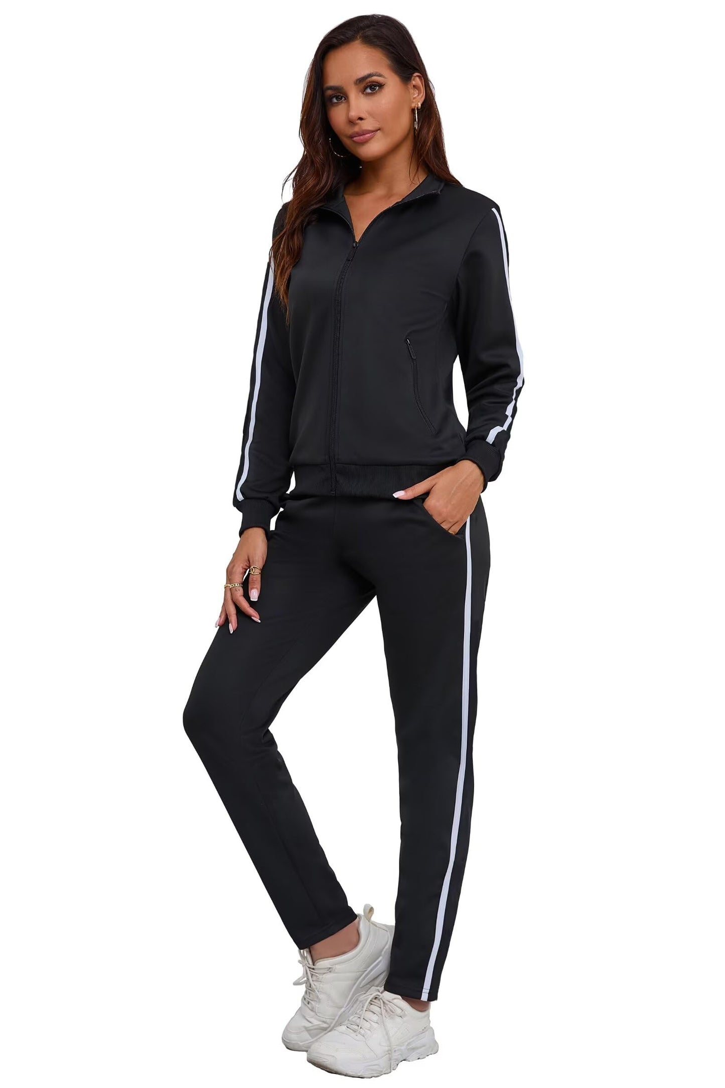 Women’s 2-Piece Full Zip Tracksuit Set