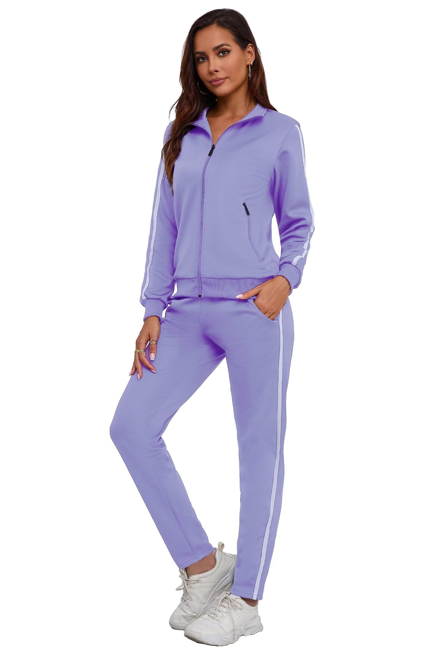 Women’s 2-Piece Full Zip Tracksuit Set