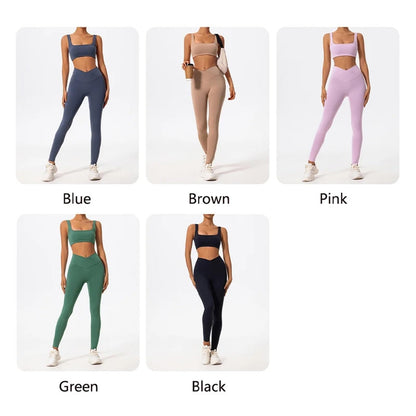 Women’s 2-Piece Sports Bra Workout Set