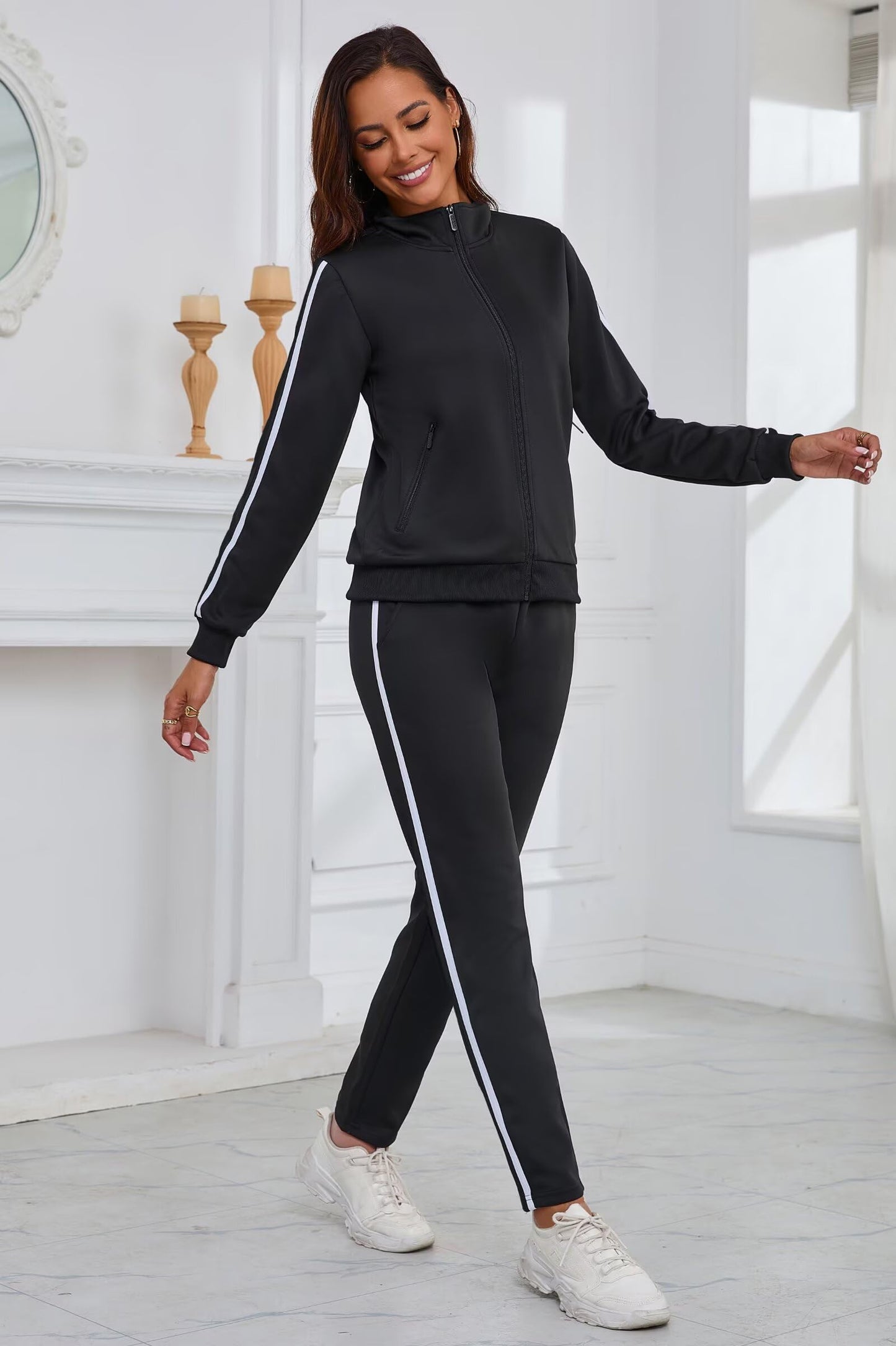 Women’s 2-Piece Full Zip Tracksuit Set