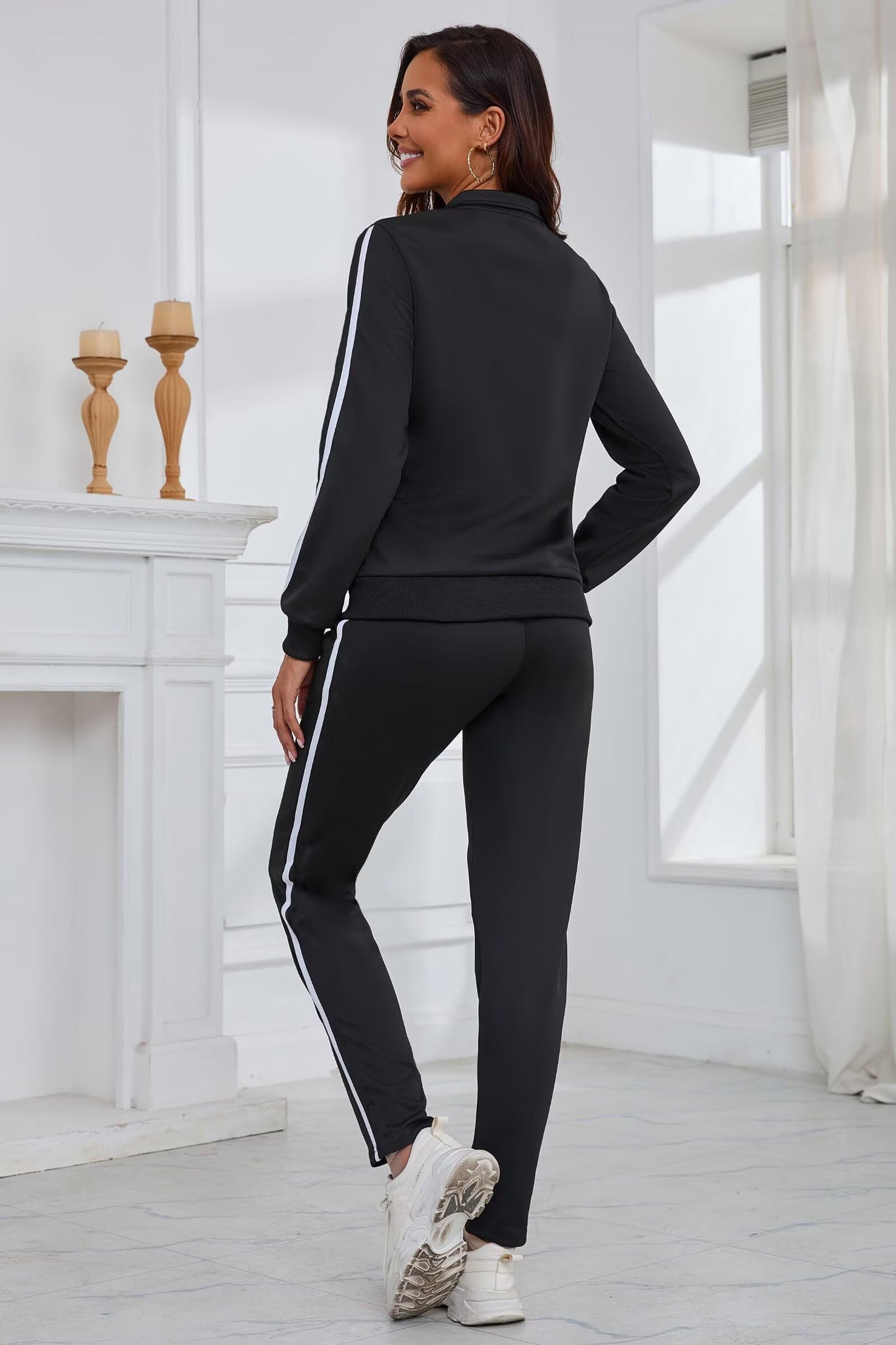 Women’s 2-Piece Full Zip Tracksuit Set