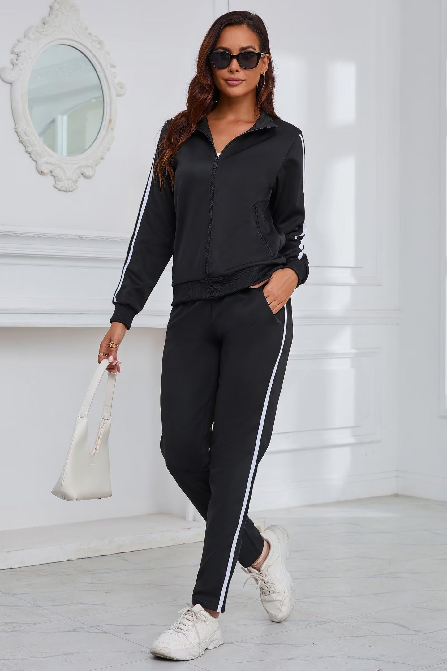 Women’s 2-Piece Full Zip Tracksuit Set