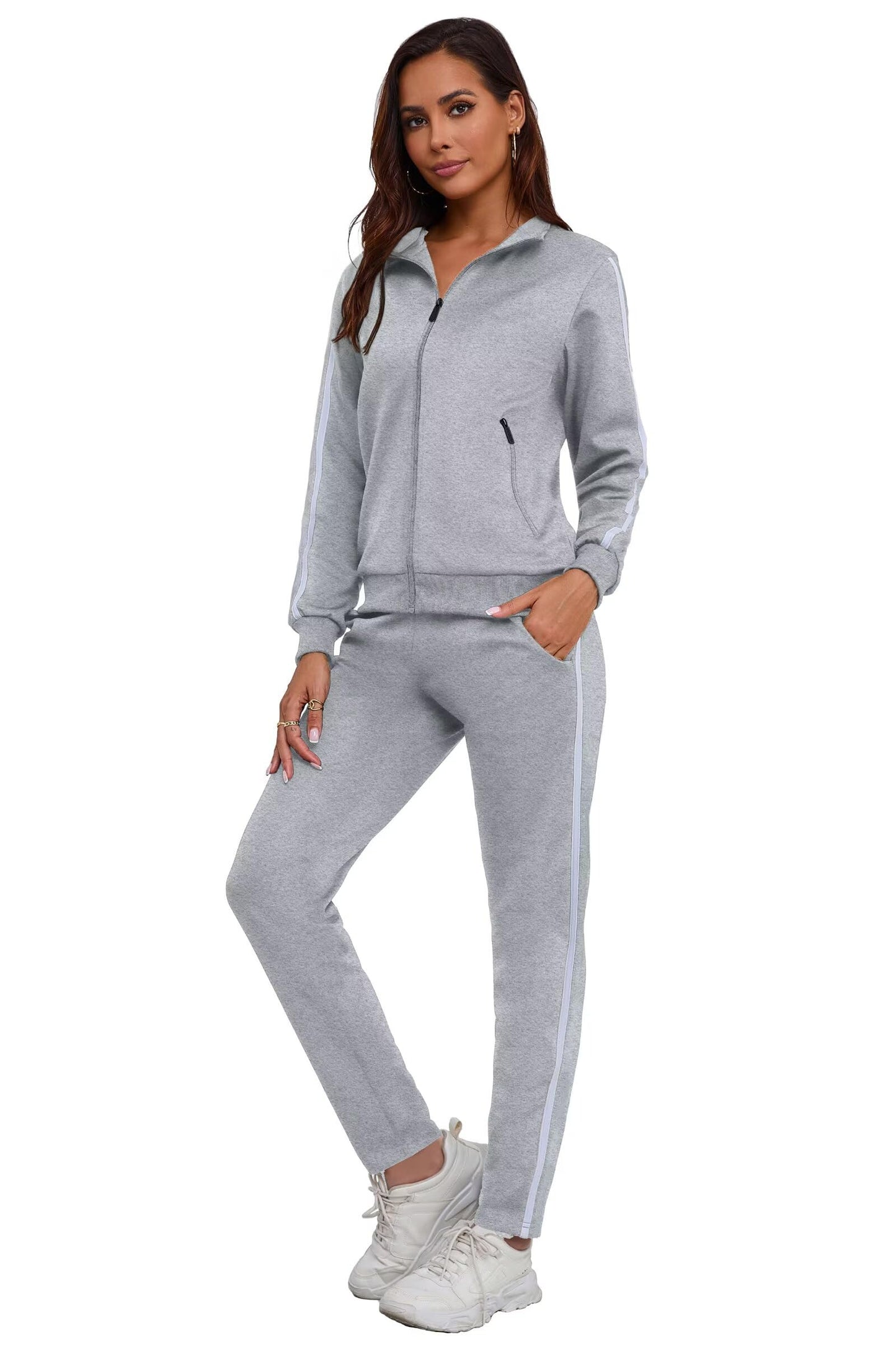 Women’s 2-Piece Full Zip Tracksuit Set